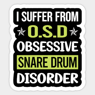 Obsessive Love Snare Drum Drums Sticker